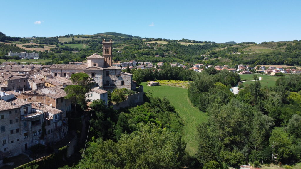 Vista aerea di Pergola